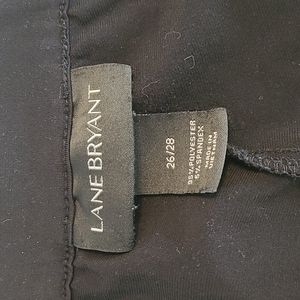 Black Lane Bryant wide leg slinky pants size 26/28